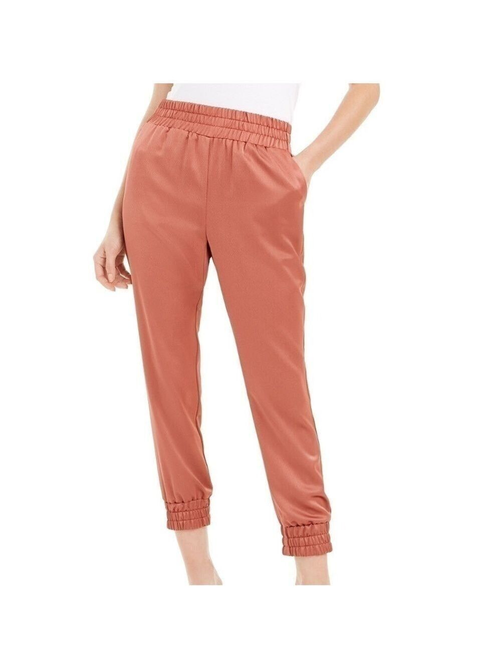 Bar III Satin Jogger Pants